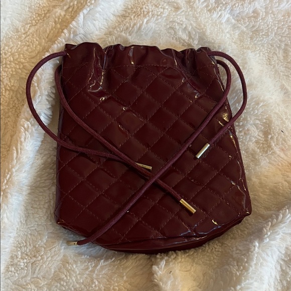 Burberry Glossy Burgundy Quilted Mini Bag - Picture 1 of 6